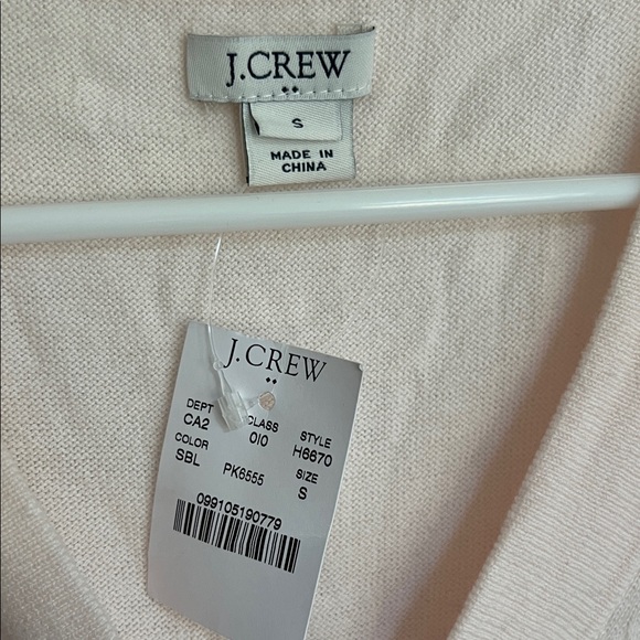 NWT J Crew Light Pink V-Neck Blouse with Tie Detail - Picture 5 of 9